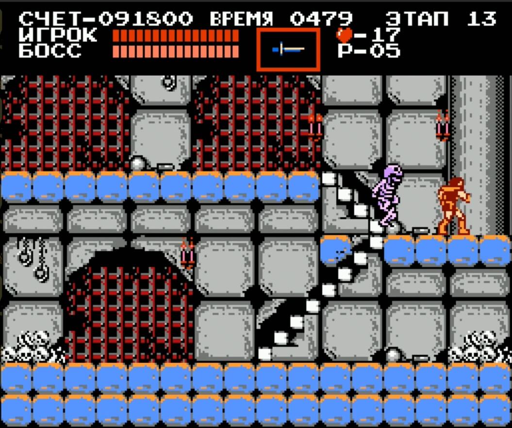 Castlevania - геймплей игры Dendy\NES